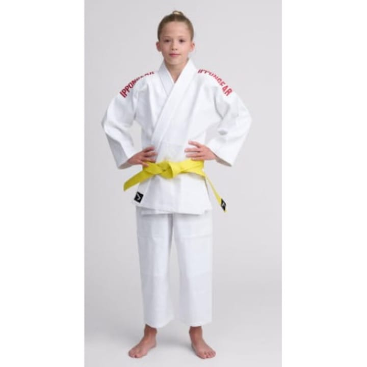 Кимоно Джудо KIDS Ippon Gear GI NXT с бродерия - Червено 150