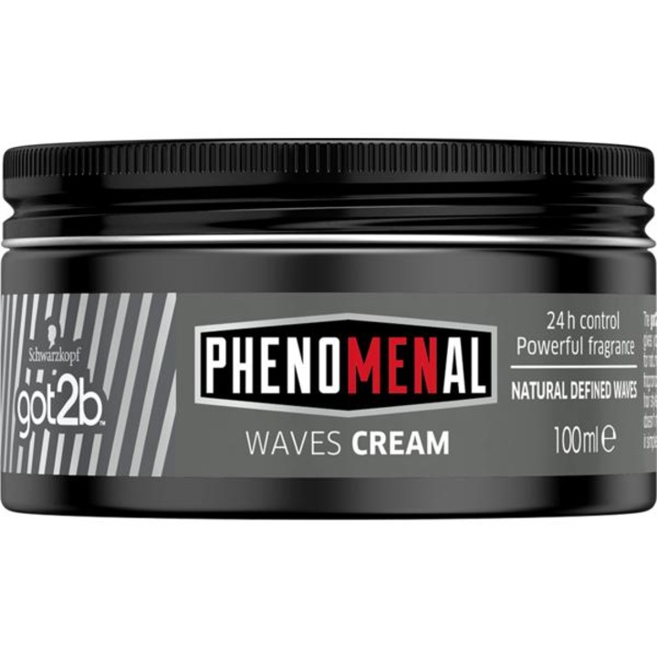 Crema Modelatoare pentru par - Schwarzkopf Got2b PhenoMENal Waves Cream, 100 ml