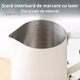 Ibric pentru spuma de lapte, inox, 350ml, alb