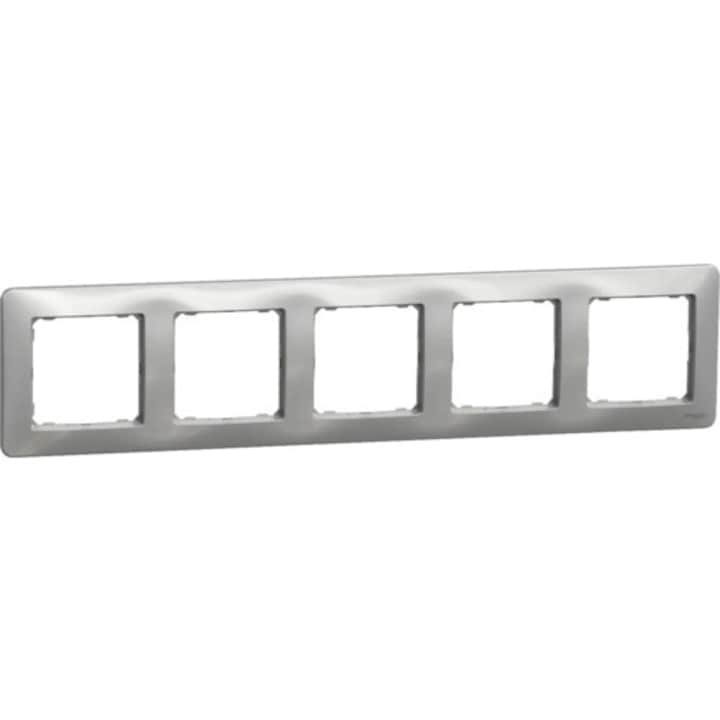 Schneider Sedna Design 5 állomásos készülékváz, alumínium