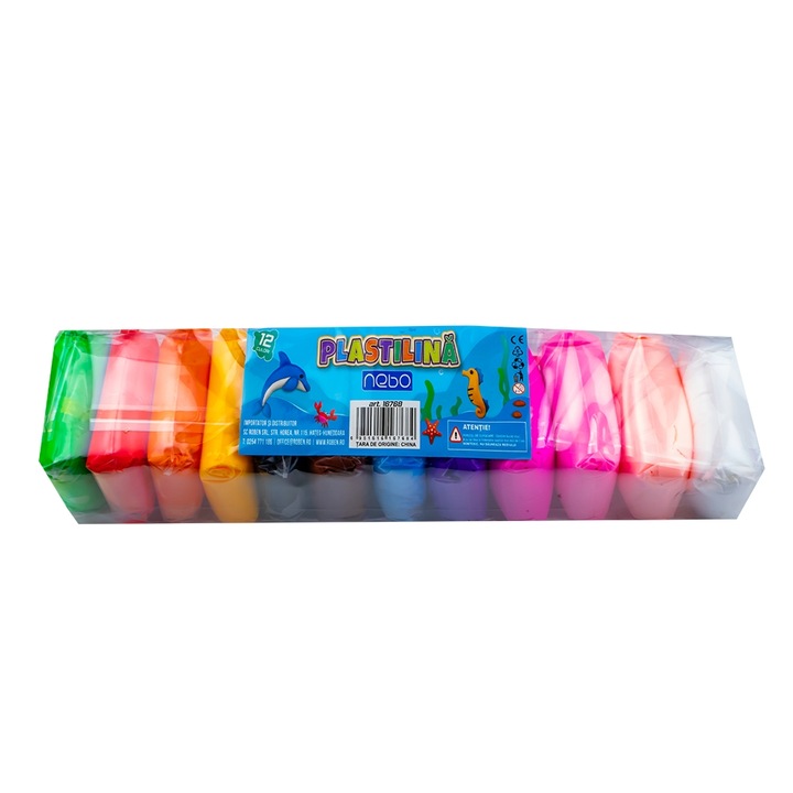 Set Plastilina Pufoasa 12 Culori, Cu Accesorii Pentru Modelaj