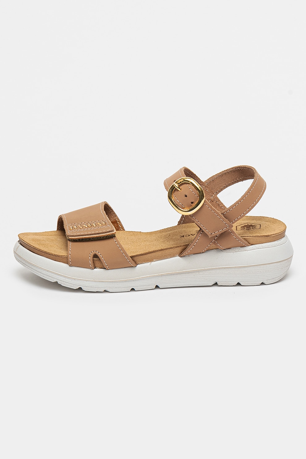 Lumberjack, Sandale de piele Dalida, Maro deschis, 37