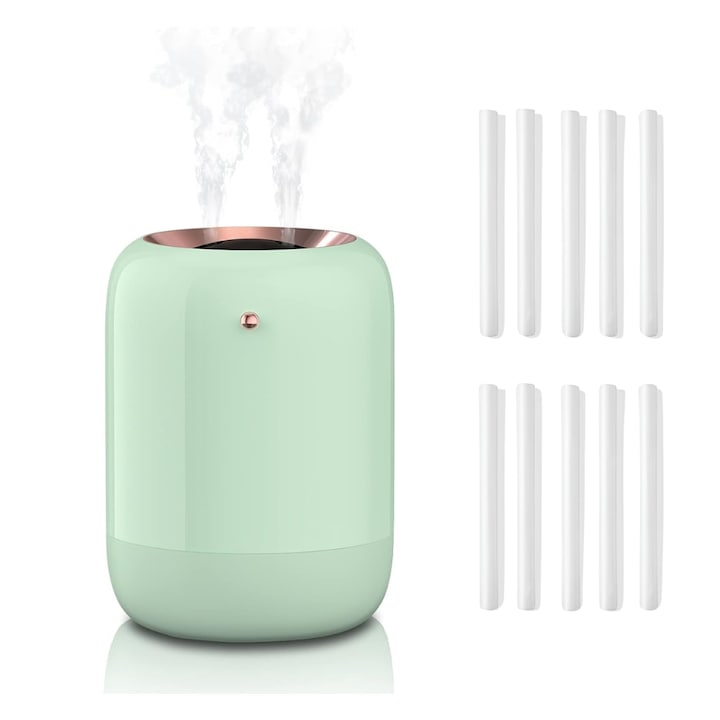 Umidificator de aer, functia de ionizare a aerului, de aromaterapie, ceata rece, oprire automata, rezervor 2, 6 l, 250 ml/h, temporizator, higrostat si higrometru incorporabil, negru