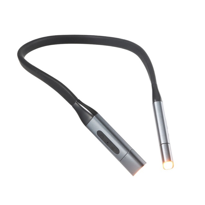 Lampa de citit pentru gat, reincarcabila, 3 temperaturi de culoare, luminozitate reglabila, utilizare multifunctionala