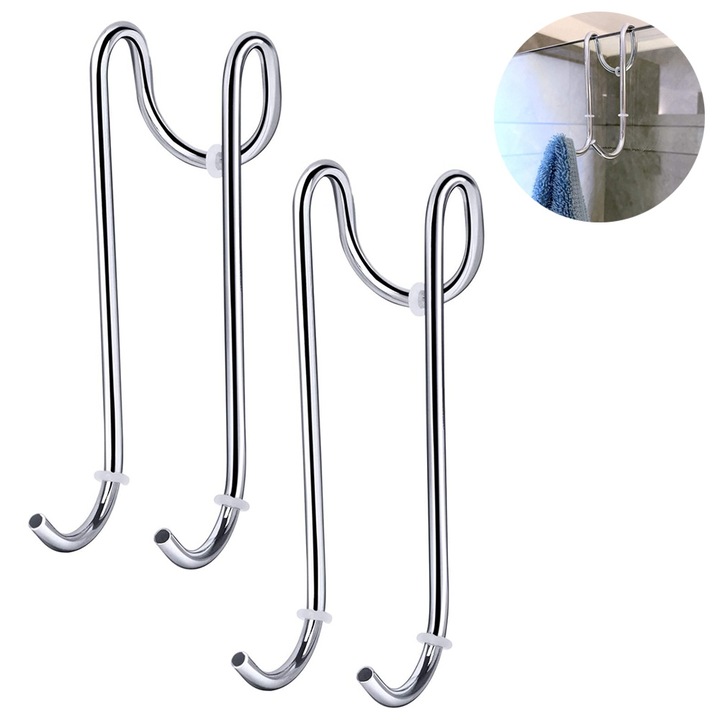 Set 2 Agatatori din inox, AMRINUGL, argintiu, 4.4x11.5cm