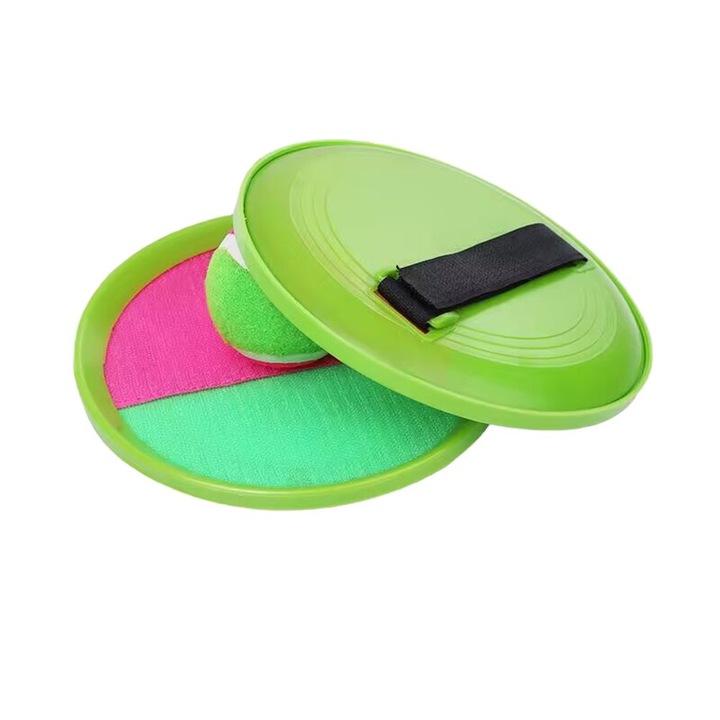 Set Joc de Indemanare, Ronyes, 2 rachete, Velcro, verde, 4-9 ani