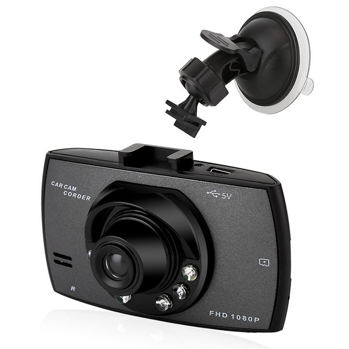 DVR камера за кола, нощно виждане, широк обектив 140 градуса, сензор за движение, FHD 1080P Marmalis G30, черен