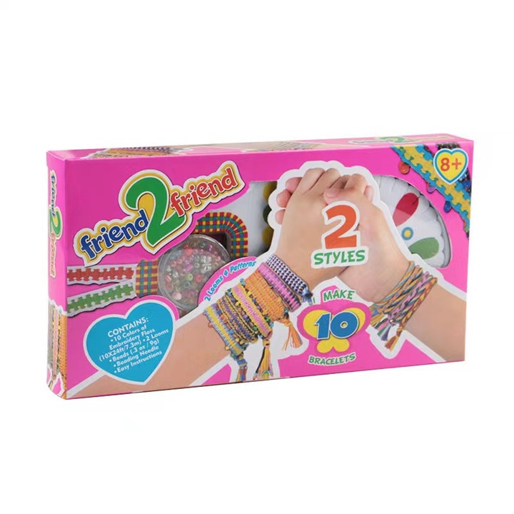 Set de bratari impletite pentru copii, jucarii educationale, accesorii creative, multicolor, 22.6x12x3cm