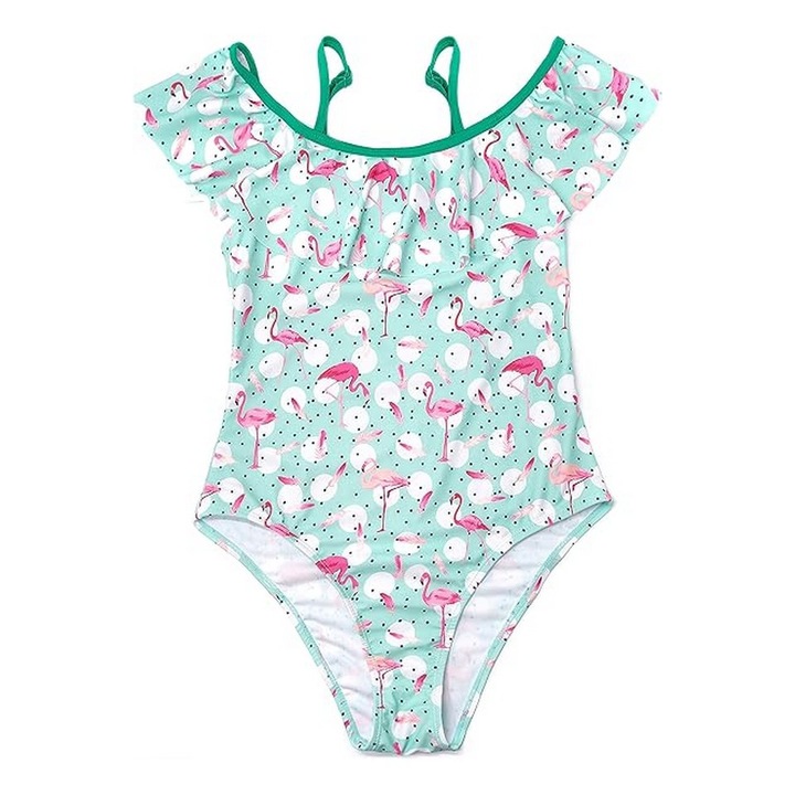 Costum de baie pentru fete, verde, 6-8 ani, Shekini