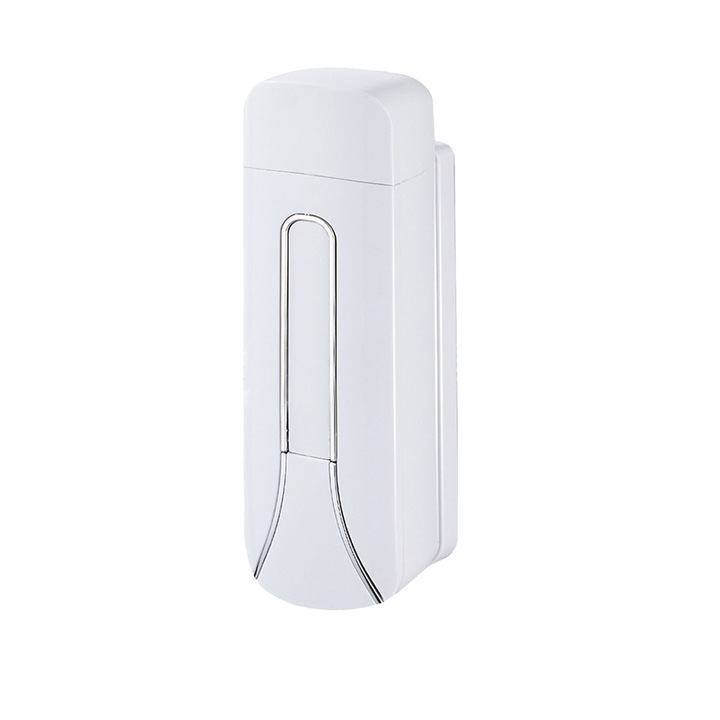 Falra szerelhető sampon és balzsam adagoló, fehér, 23,5x7x7cm