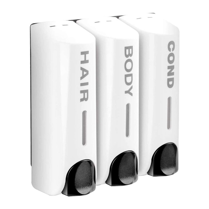 Zuhanyszappan adagoló, ABS műanyag, hőálló, falra szerelhető