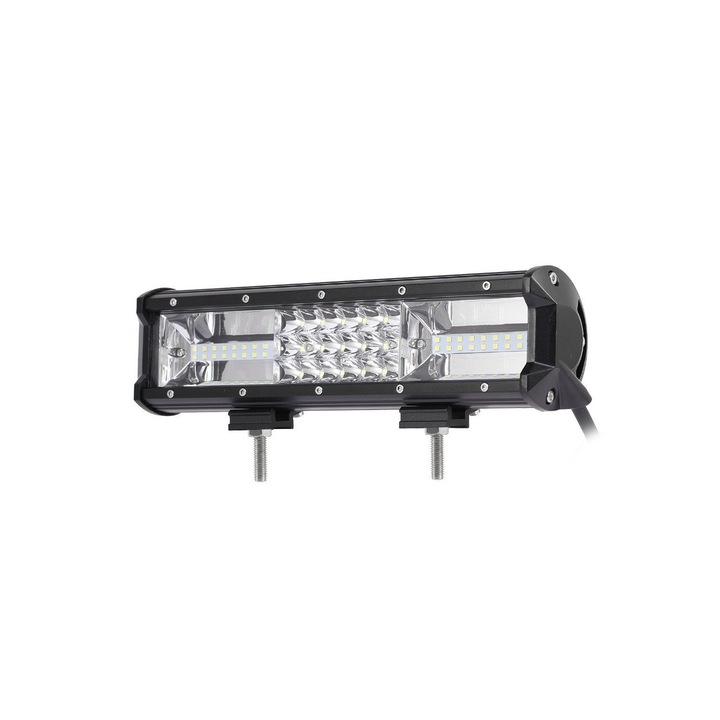LED Bar Auto 162W, leduri pe 3 randuri, 12V-24V, 11340 Lumeni, 12″/30,5 cm, Combo Beam 12/60 Grade Xenon Bright®