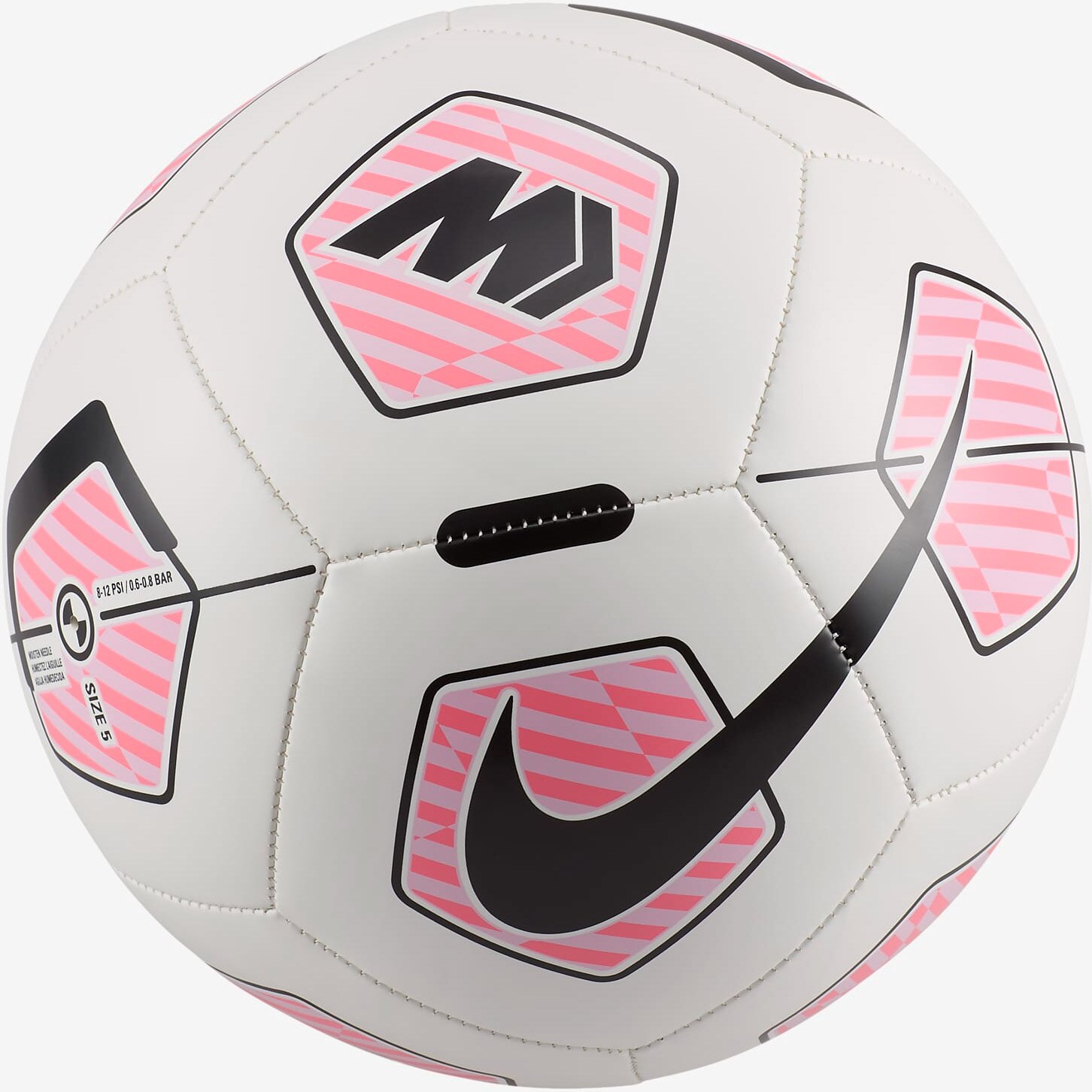 Minge fotbal Nike Mercurial Fade, marime 5, alb/roz