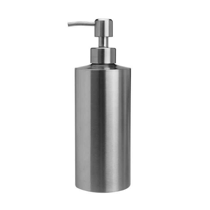 Szappan adagoló, rozsdamentes acél, 300ml, ezüst