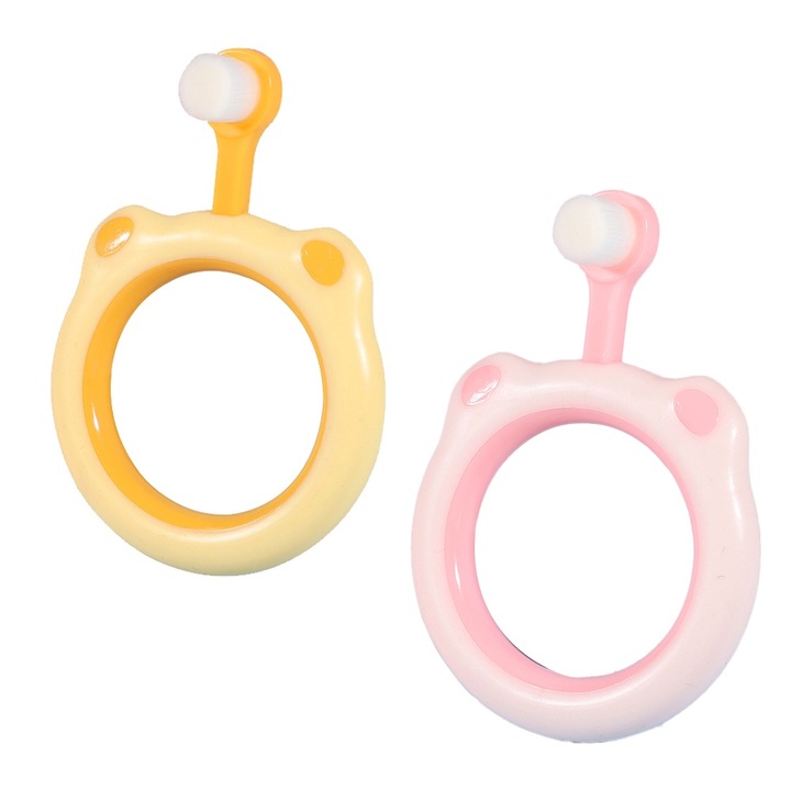 Babafogkefe, széles nyél, aranyos dizájn, extra puha