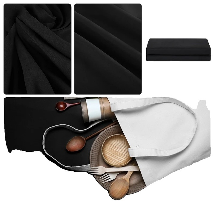 Zöld fotóháttér, Muslin, nem fényvisszaverő, ráncálló, 3x4m, fekete