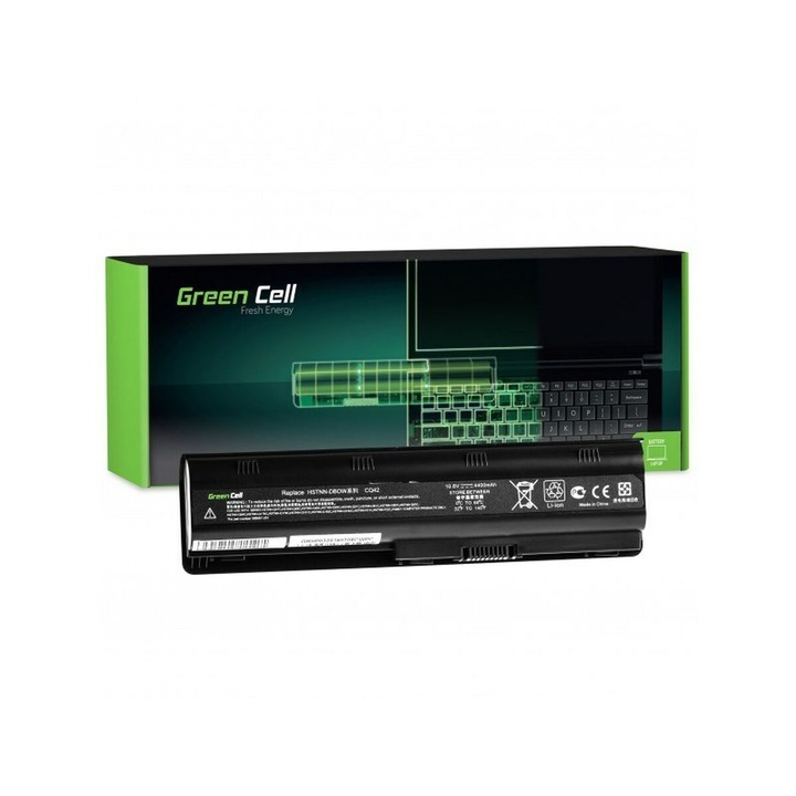 Green Cell HP03 laptop akkumulátor, 4400 mAh, fekete