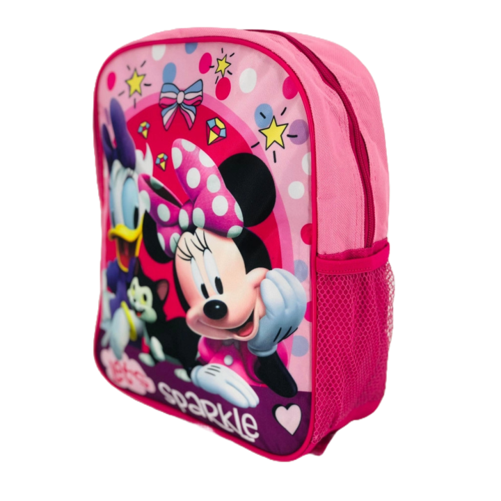 Minnie, Daisy, Disney gyerek, rózsaszín kislány óvodás hátizsák, 38x18x12cm