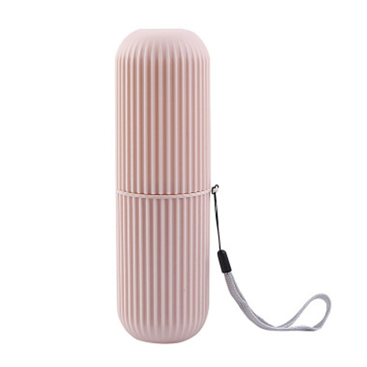 Utazási fogkefetartó készlet, többfunkciós, hordozható, könnyű, színes mosópoharak