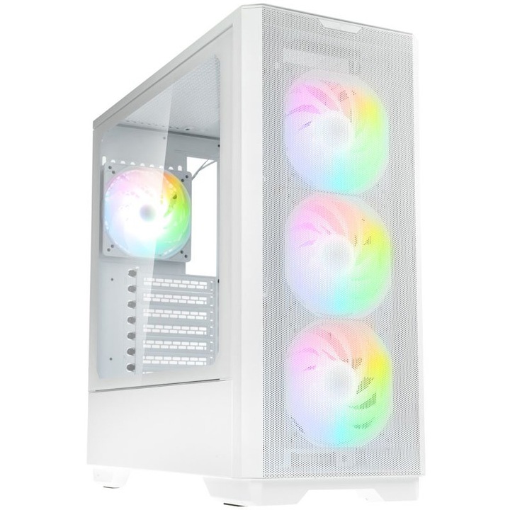 Компютърна кутия Kolink Unity Solar Mesh ARGB, Mid-Tower, Бял