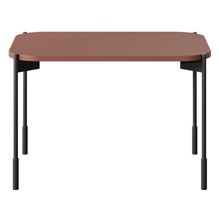 Masuta Cafea, Bogart, Sonatia, Dreptunghi, Cu Picioare Metalice, 60x40x45 cm, MDF, Bordeaux