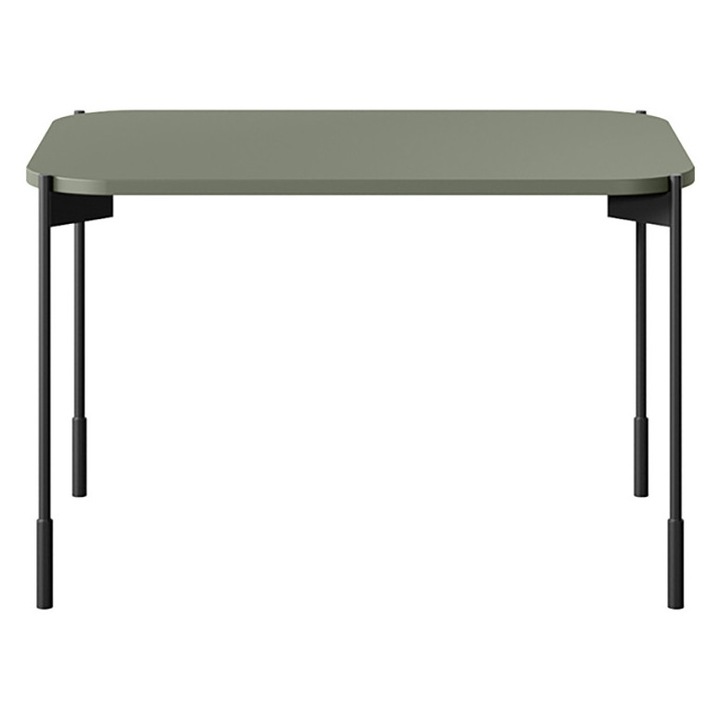 Masuta Cafea, Bogart, Sonatia, Dreptunghi, Cu Picioare Metalice, 70x45x50 cm, MDF, Olive