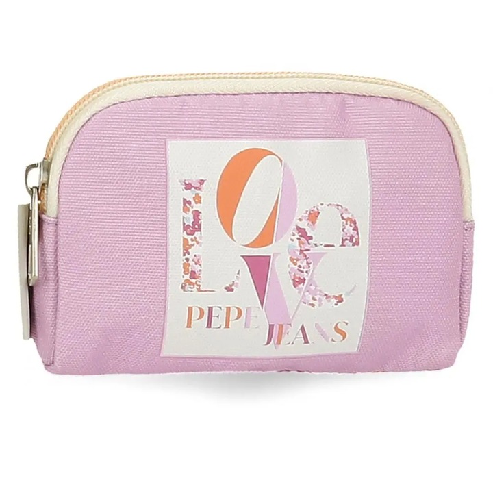 Портмоне Pepe Jeans Sandra, За момичета, 12x8x2 см, Лилав