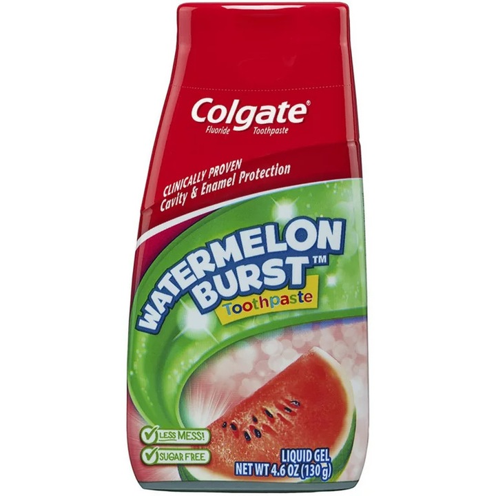 Паста за зъби за деца, Colgate, Watermelon Burst, с вкус на диня, с флуорид, възраст 6+ години, 130гр