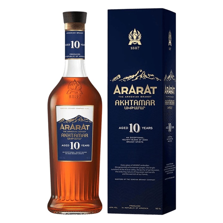 Brandy Ararat Akhtamar 10YO, 0.7l + cutie cadou