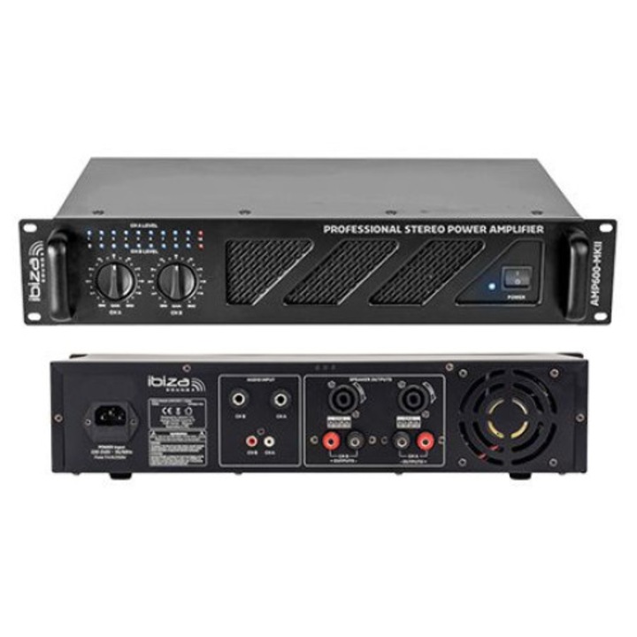 Звуков усилвател 2x480W Rack 19 Inch - Компактен и мощен