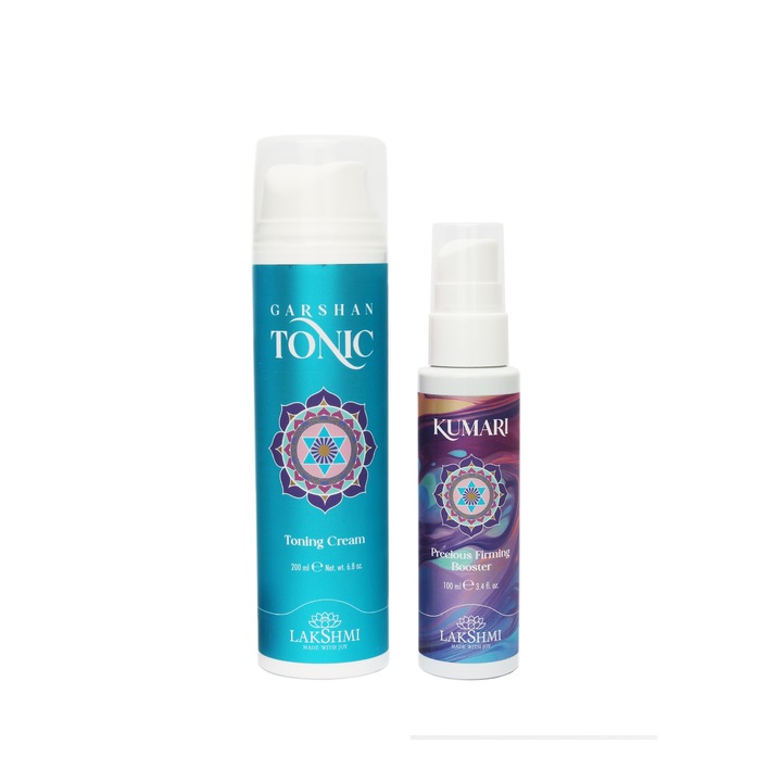 Set 2 produse 300 ml pentru celulita moale si anti-vergeturi, Lakshmi, eco-bio