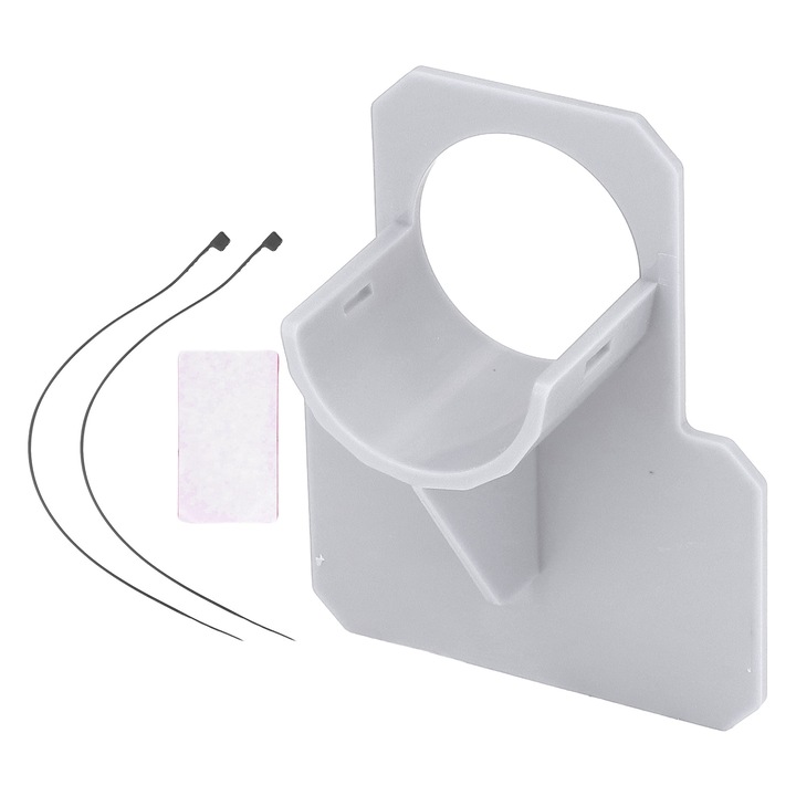 Jormftte medence tömlőtartók, készlet rögzítőkkel és szalaggal, ABS anyag, szürke