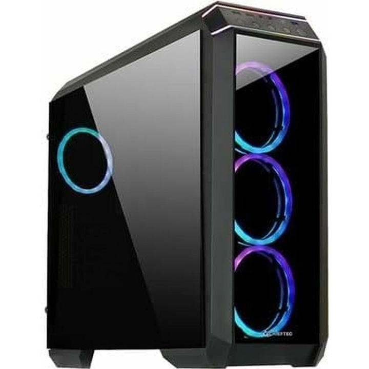 Mid Tower ATX кутия, Chieftec Stalion II, черен