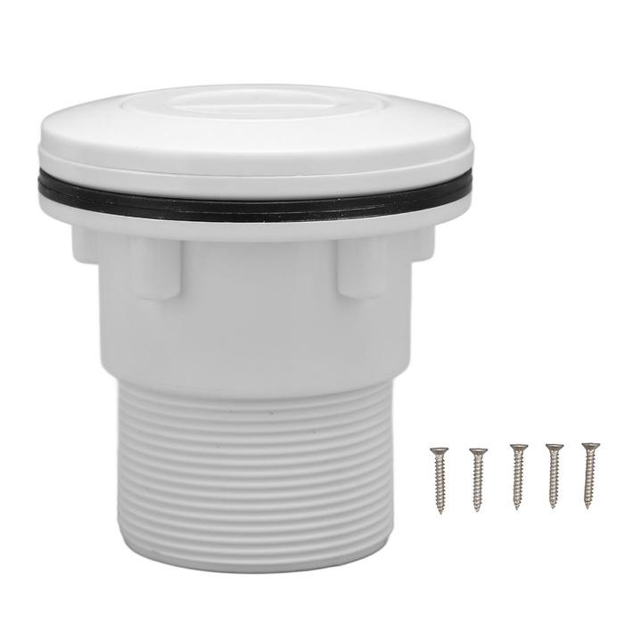 Дюза за източване на басейн KkvoGmle, материал ABS/PVC, устойчива на износване, комплект резервни части, 9x9x9 см