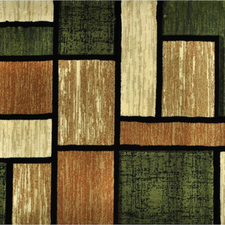Traversa moderna cu nuanta de verde, 60x100 cm