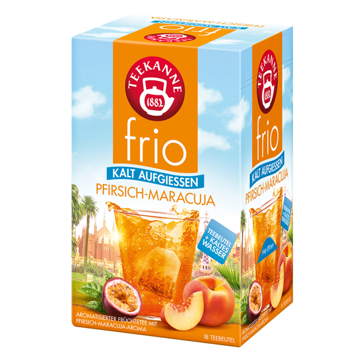 Ceai de fructe rece, Teekanne, Piersica-Maracuja, Aroma fructata, Pliculete, 45 g