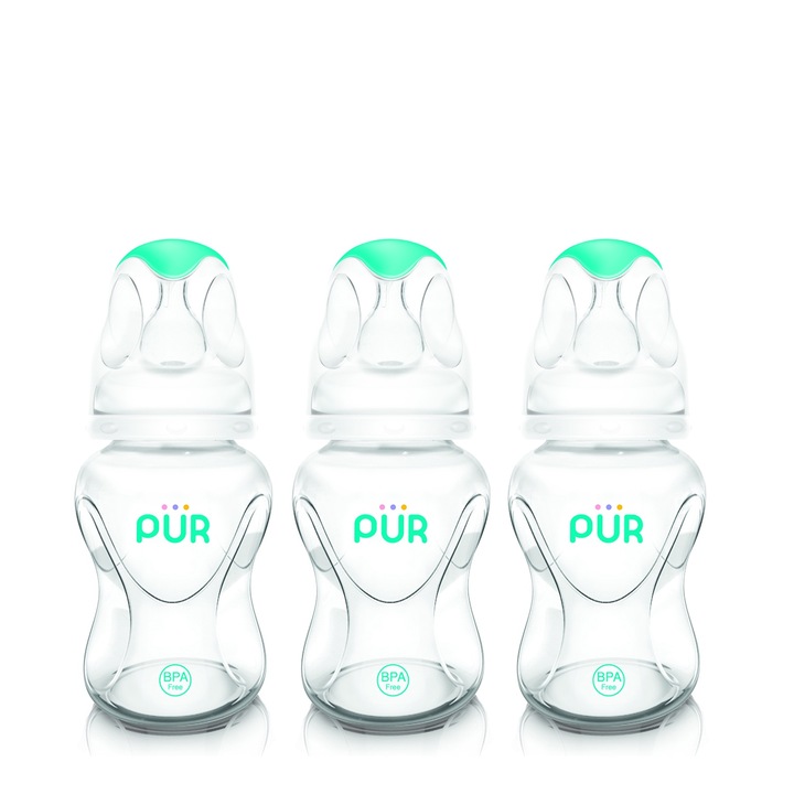 Set 3 Biberoane ADVANCED, PUR 1805, 125ml, BPA free