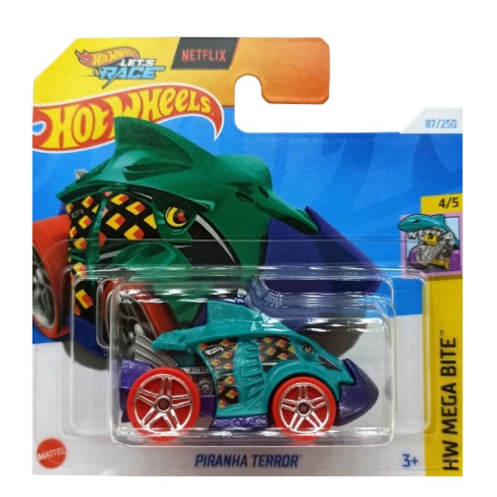 Hot Wheels Piranha Terror fémautó, 1:64