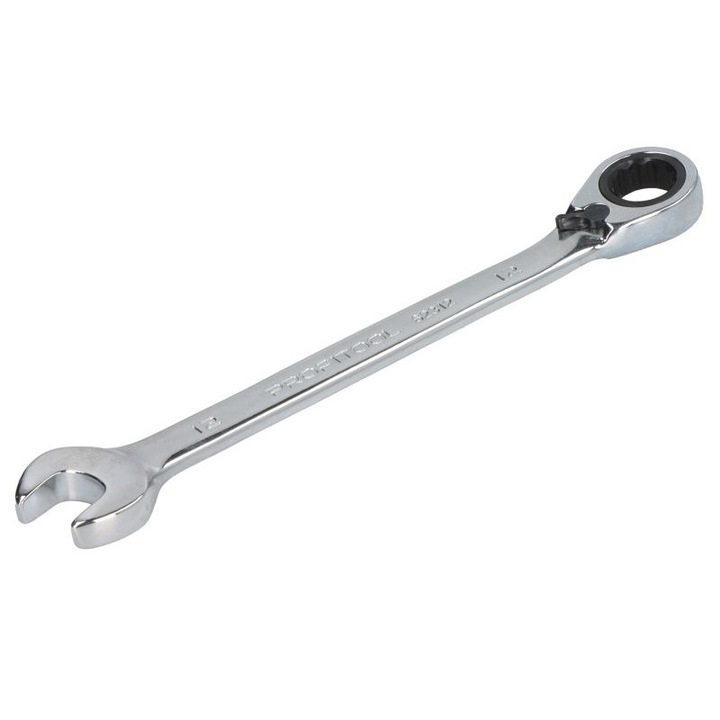 Cheie combinata cu clichet PROFITOOL, 32 dinti, deschidere cheie 12 mm