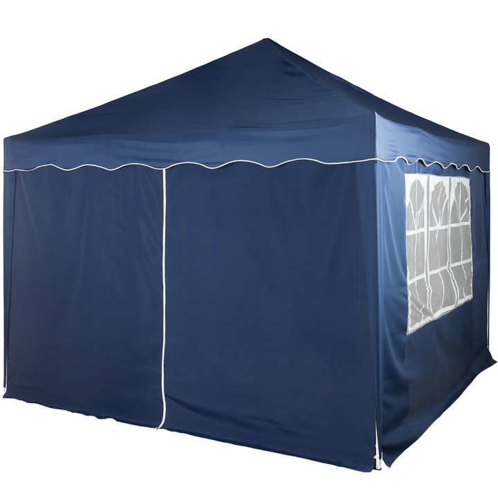 Perete lateral pentru foisor pliabil, 3 x 3 m, impermeabil, albastru, INSTENT®