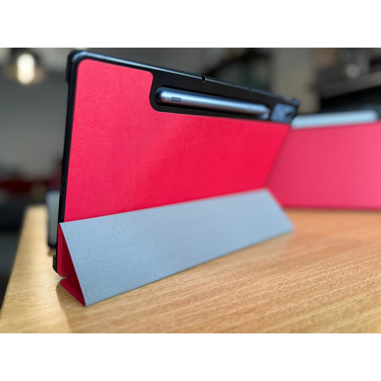 Husa DDOLI ® pentru tableta Lenovo Tab P12, 12.7 inch, Rosu