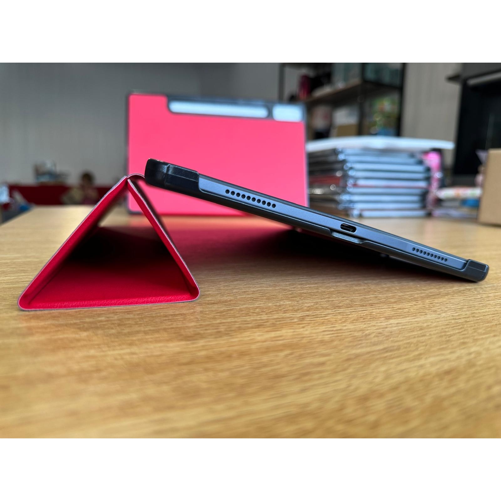 Husa DDOLI ® pentru tableta Lenovo Tab P12, 12.7 inch, Rosu