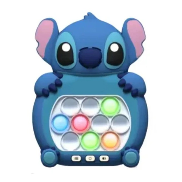 Pop-It Electronic/Console интерактивна игра, антистрес, със звуци и светлини в различни цветове, Stitch Blue, SARALMA®