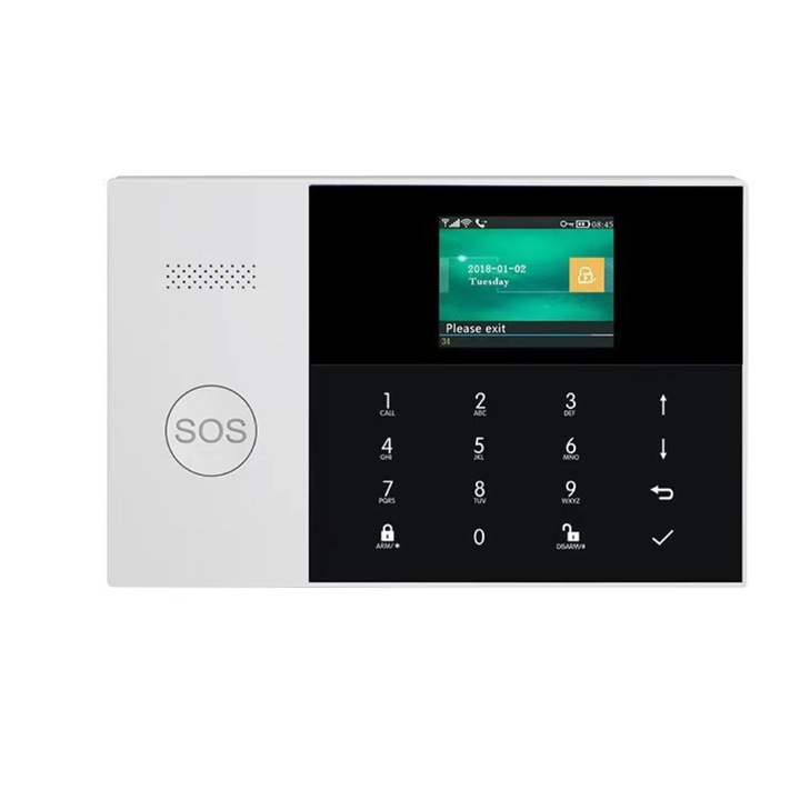 WIFI+GSM lopásgátló riasztórendszer Tuya Smart alkalmazással, vezeték nélküli PNI SafeHouse HS600 Wifi GSM 4G, 90 vezeték nélküli zónát és 3 vezetékes zónát támogat