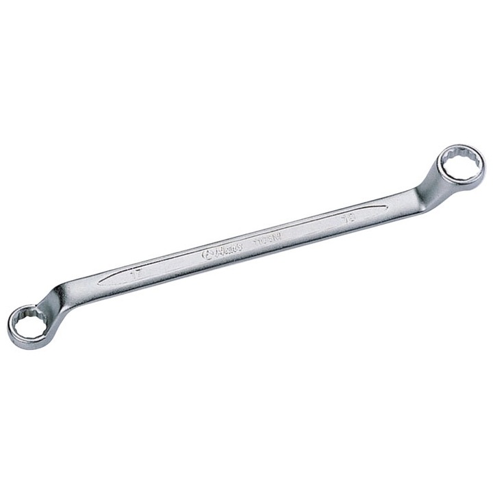 Cheie inelara dubla cotita HANS, deschidere cheie 6mm x 7mm, cot 75 grade