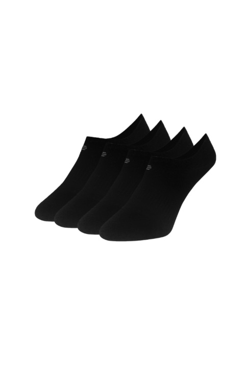 Set 2 perechi de sosete scurte unisex negru -Bamboo