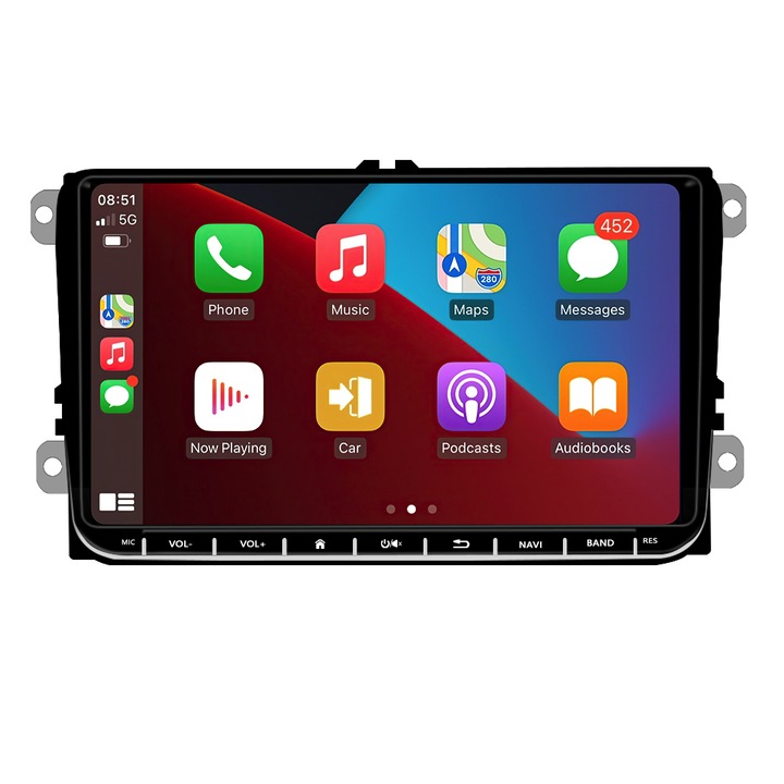 Навигация, Android 13 9 инчов екран, 2 GB RAM, 64 GB съхранение, Apple Carplay/Android Auto, специален ®️NavStore VW Passat B6, B7, CC, Golf 5, Golf 6, Tiguan, Touran