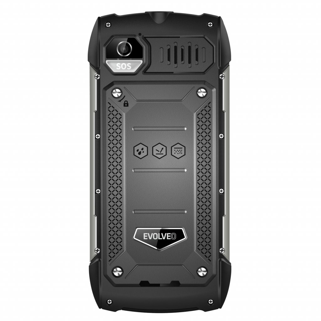 Telefon mobil Evolveo STRONGPHONE H1, negru/argintiu