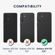Husa Kwmobile pentru Samsung Galaxy A54 5G, anti-alunecare, anti-amprenta, silicon, rosu
