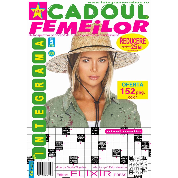 Integrame, Elixir Press, Cadoul cu integrama femeilor nr. 5, 152 pagini